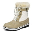 thumbnail image 1 of Dream Pairs Botas de nieve de invierno impermeables a media pantorrilla para mujer RIVER_3 Dream Pairs RIVER_3, 1 of 6