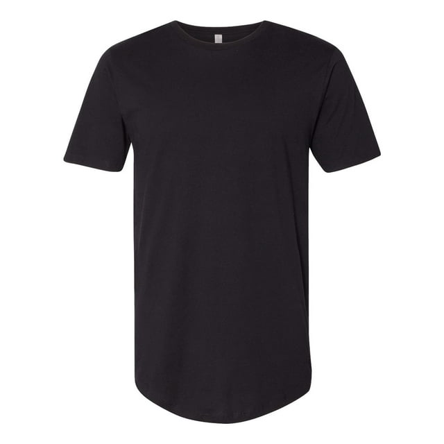 Next Level Cotton Long Body Short Sleeve Crew, XL, Black