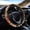 Aztec Cattle, variant on America Flag Camouflage Car Steering Wheel Cover Stretch-on Fabric Neoprene Comfortable Grip Automotive Steering Wheel Protector Adult Anti-Slip Universal 14-15 inch Machine Washable