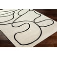 thumbnail image 4 of Hauteloom Eilir Modern Abstract Area Rug - Contemporary Geometric Carpet for Living Room, Bedroom, Dining Room - Beige, Black, Cream - 5' x 7' (5x7), 4 of 12