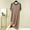 Khaki, variant on Short Sleeve Moomoo Nightgownss Women Cute Cotton Sleep Dress Solid Long Ladies Nightgown S