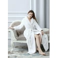 thumbnail image 3 of Artfasion Womens Long Bathrobe Plus Size Warm Soft Spa Plush Sleeping Robe Nightdress, 3 of 6