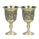 thumbnail image 2 of Copa de vino de metal, 2 copas de vino, exquisita copa de vino de metal, diseño fácil de usar, 2 of 14