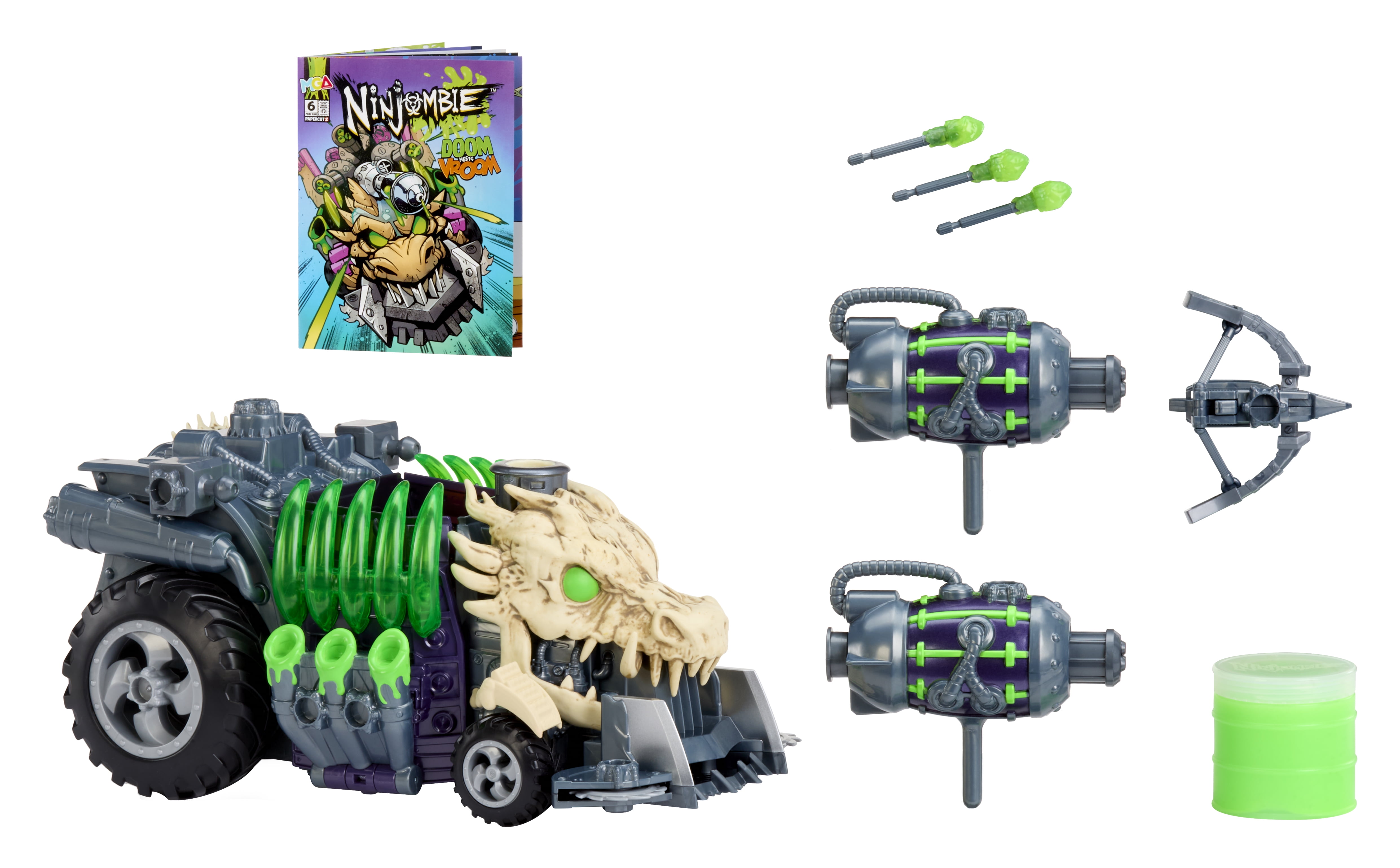 Ninjombie Action Figure - Haz Mat, Ninja Zombie with Slime, Ages 3