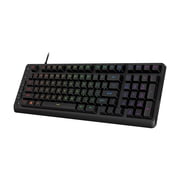 HyperX Eve 1800 Gaming Keyboard, 1800 Form Factor, 10 Zone RGB, Media Buttons, Membrane Switches