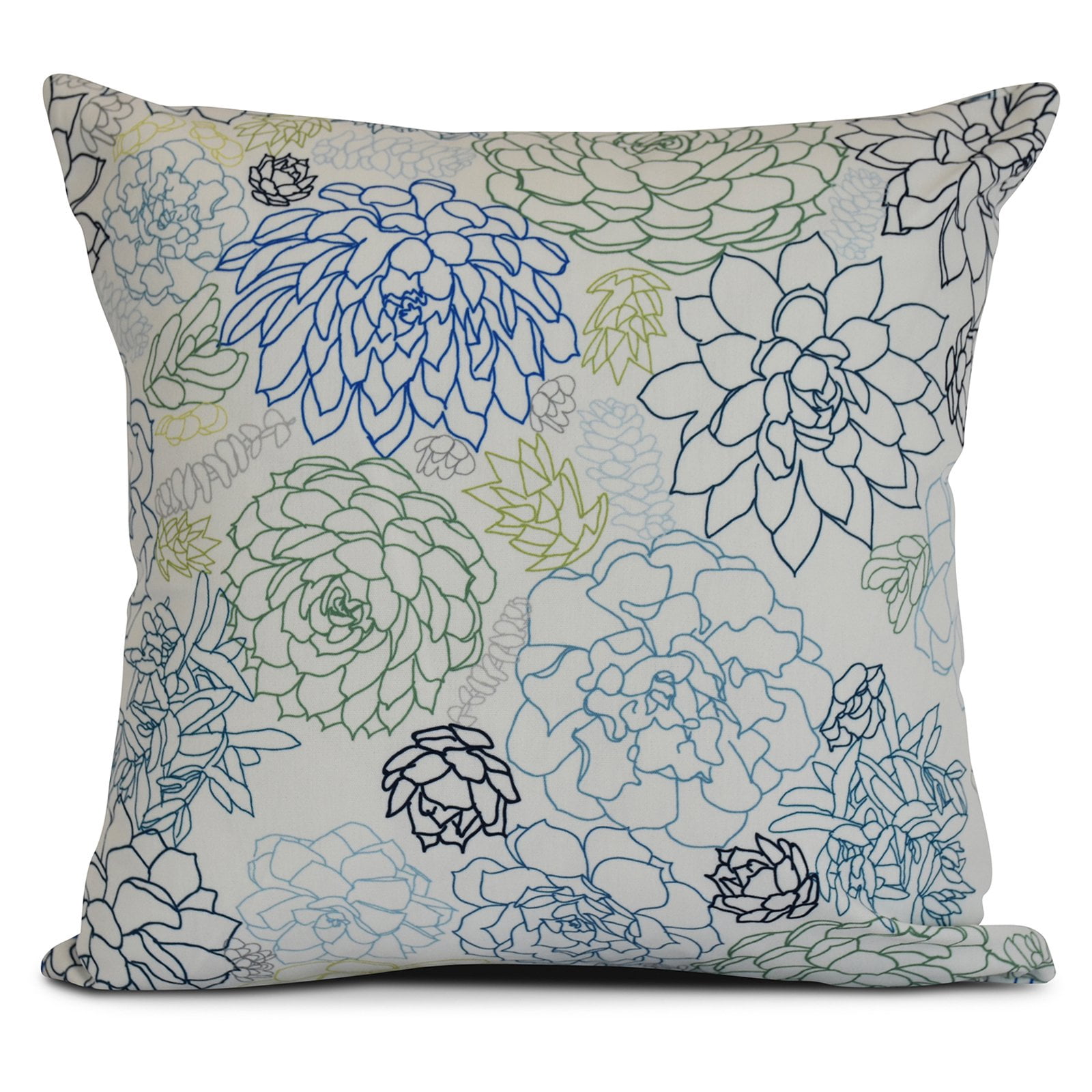 Simply Daisy, Opal, Floral Print Pillow