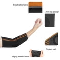 thumbnail image 4 of Unique Bargains 1 Pair Thickened Elbow Protection Elbow Pads Tightening Breathable Elbow Brace Gray M Size for Sports, 4 of 7