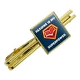 thumbnail image 1 of Reading Is My Superpower Square Tie Bar Clip Clasp Tack- Silver or Gold, 1 of 4