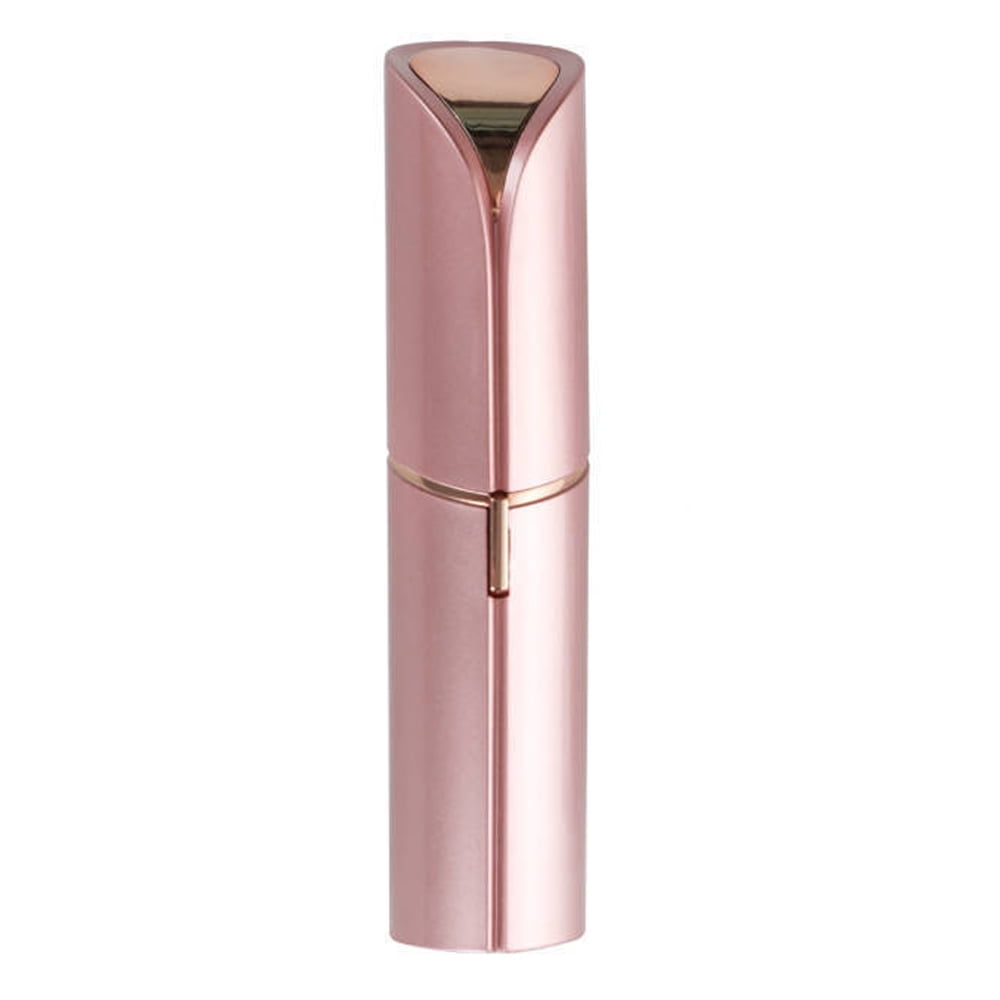 Flawless Facial Hair Remover for Women, Blush/Rose Gold Electric Face Razor for Women for Instant and Painless Hair Removal