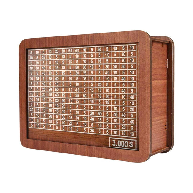 DOLITY Money Box with Counter Creative Retro Money Saver for Friend Gift Boys Girls 3000 USD