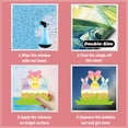 thumbnail image 6 of QuanTara Easter Bunny Static Cling Window Sticker, Double-Sided Electrostatic Decoration for Glass Doors & Windows, Removable Easter Window Decal, 6 of 8