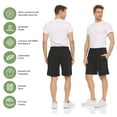 thumbnail image 6 of 3-Pack: Daresay Mens Sweat Shorts With Pockets Lightweight Mens Fleece Shorts (up to 3X), 6 of 7