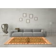 thumbnail image 3 of Ahgly Company Indoor Square Oriental Orange Traditional Area Rugs, 4' Square, 3 of 4