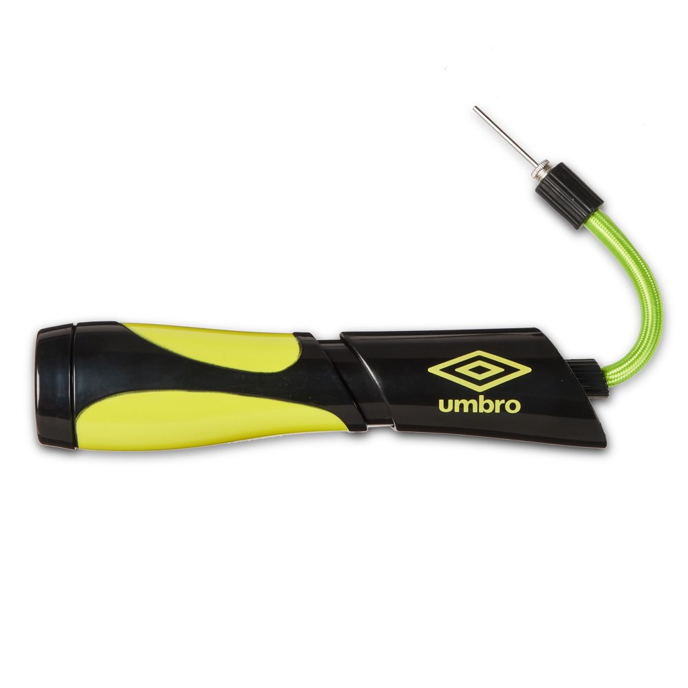 Umbro Deluxe Sports Multi Ball Air Pump Yellow Includes 1 Needle