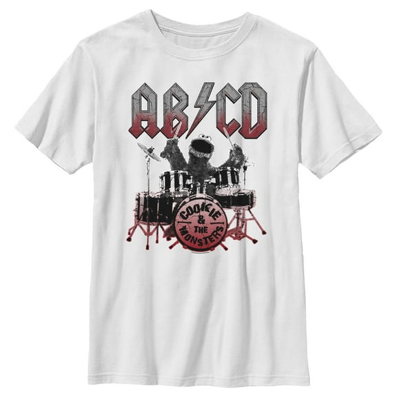 Boy's Sesame Street AB/CD Cookie and the Monsters Graphic T-Shirt