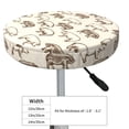 thumbnail image 4 of Disketp Vintage Farm Pigs Funda Redonda para Taburete, Funda de Cojín para Silla de Bar Suave y Elástica-14 inch, 4 of 7