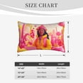 thumbnail image 4 of Xecao Digital Nomad Pink Landscape for Decorative Throw Pillow Case for Couch,Sofa or Bed Set,Pillow Cover for Sofa Home Decor Ideal Gift(Pillow core not included)-14"x20", 4 of 6