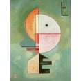 thumbnail image 2 of Kandinsky, Wassily 19x24 Black Ornate Wood Framed with Double Matting Museum Art Print Titled - Upward, 2 of 4