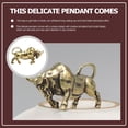 thumbnail image 6 of CIMAXIC Brass Bull Ox Pendant Jewelry Charm Hanging Adorn Auspicious Lucky Accessory, 6 of 8