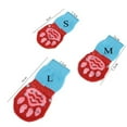 thumbnail image 5 of UDIYO 4Pcs Socks Heart-shape Printing Comfortable Dog Accessories Non-Slip Warm Paw Protector for Pet, 5 of 7