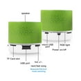 thumbnail image 3 of SHARE SUNSHINE Small Bluetooth Speaker Portable Wireless Speaker with LED Light 3W Stereo Sound Shower Speaker for Home Travel-Green, 3 of 5