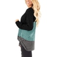 thumbnail image 2 of Haute Edition Women's Tunic Top with Twist Detail With Solid Color Block, 2 of 4
