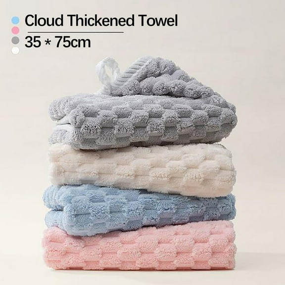 Coral Velvet Towel,Bath Towel And Bath Hat Set,Bath Towel Bathroom Set Deluxe Bath Towel Ultra Soft Cotton Towel Set High Absorbent Towel