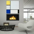 thumbnail image 6 of Epic Art 'Composition with Yellow, Blue, Black and Light Blue, 1929' by Piet Mondrian, Acrylic Glass Wall Art, 36"x36", 6 of 8