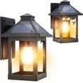 thumbnail image 1 of Luces solares de pared CYHKEE, paquete de 2 unidades, sensor de movimiento IP65, impermeables, 1 of 8