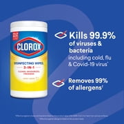 Clorox Disinfecting Cleaning Wipes, Bleach Free, Crisp Lemon, 35 Count
