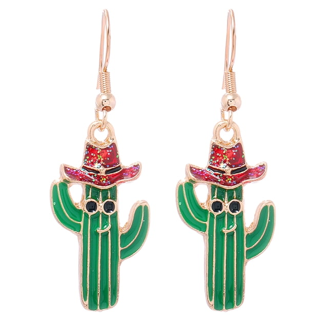 Xihbxyly Pendientes Navideños de Moda para Mujer Pendientes de Papá Noel