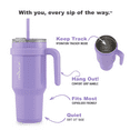 thumbnail image 4 of Reduce Cold1 40oz Tumbler with Handle, Stainless Steel, Wisteria, 4 of 15