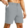 thumbnail image 3 of Casual Shorts for Men Stretch Flat Front Hybrid Golf Shorts 8 Inch Inseam Qick Dry Dress Work Shorts with Pockets,S, 3 of 6