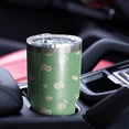 thumbnail image 4 of 30oz Green Daisy Flower Floral Pattern Tumblers Stainless Steel Tumbler with Lid and Straw,Vacuum Insulated Double Wall Travel Tumbler Cups Mug with Cleaning Brush for Coffee,Tea, 4 of 7