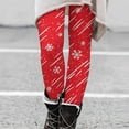 thumbnail image 2 of LISTHA Christmas Leggings for Women Snowflake Tummy Control Xmas Tights Holiday High Waisted Pants Wine L, 2 of 5