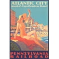 thumbnail image 2 of Art.com Atlantic City Travel Poster Art Print, 12" x 18", 2 of 4