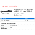 thumbnail image 2 of Direct Ignition Coil Boot - Compatible with 2010 - 2012 Jaguar XF 5.0L V8 2011, 2 of 2