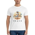 thumbnail image 5 of Graphic Tees Beach Summer Gildan Men's Short Sleeve T-Shirt 180g, 5 of 8