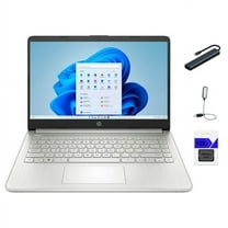 HP 14" HD (1366 x 768) Display Laptop, Intel Celeron N4120, 1.1GHz, 8GB Memory, 128GB eMMC, Windows 11 Home in S Mode, One Year Office 365 Included, Natural Silver with Mazepoly Accessories