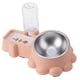 thumbnail image 1 of Tazón de almacenamiento automático de agua de boca no húmeda antivuelco de acero inoxidable, tazón doble para gatos MFZFUKR CPB-DE-SSW2264-2, 1 of 5