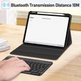 thumbnail image 4 of Fintie Keyboard Case for iPad Pro 11-inch M4 Chip (2024 Model) -  Magnetically Detachable Wireless Bluetooth Keyboard, Protective Soft TPU Back Stand Cover with Pencil Holder, Black, 4 of 10