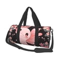 thumbnail image 1 of Balery Cute Axolotl Sakura Blossoms A Bolsa de Gimnasio para Mujeres y Hombres, Bolsa de Viaje Impermeable, Bolsa de Fin de Semana con Compartimento para Zapatos y Bolsillo Húmedo, 1 of 6