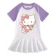 thumbnail image 3 of Hello Kitty ropa de dibujos animados para niños vestido de algodón de media manga niñas bebé Casual Color a juego Falda plisada de manga corta, 3 of 5
