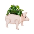 thumbnail image 5 of Evergreen Wood Pig Planter, 5 of 5