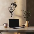 thumbnail image 6 of Violaura Abstract Face Metal Wall Art - Easy to Install Hanging Perfect for Home, Living Room Decor (12.0" x 7.2"), 6 of 8