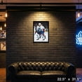 thumbnail image 5 of Doug Gilmour 20x29 Toile Encadrée Feuilles d'Érable Action-V, 5 of 5