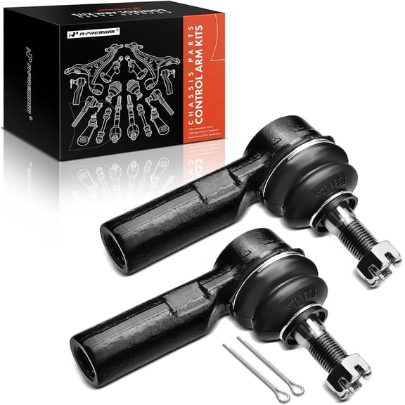 A-Premium 2 x Front Outer Tie Rod Ends, Compatible with Toyota Camry 87-91, RAV4 96-03, Corolla 85-02, Tercel 87-90, Celica 86-99, Echo, Lexus ES250, Scion xB, xA, Chevrolet Nova, Prizm, Geo Prizm
