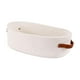 thumbnail image 5 of Cesta tejida de cuerda de algodón con asas, cesta de almacenamiento decorativa nórdica resistente Blanco, 5 of 9
