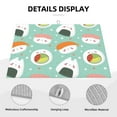 thumbnail image 3 of Fotbe Kawaii Sushi Alfombrilla de Secado para Cocina con Estampado, 18x24 Pulgadas, 3 of 7