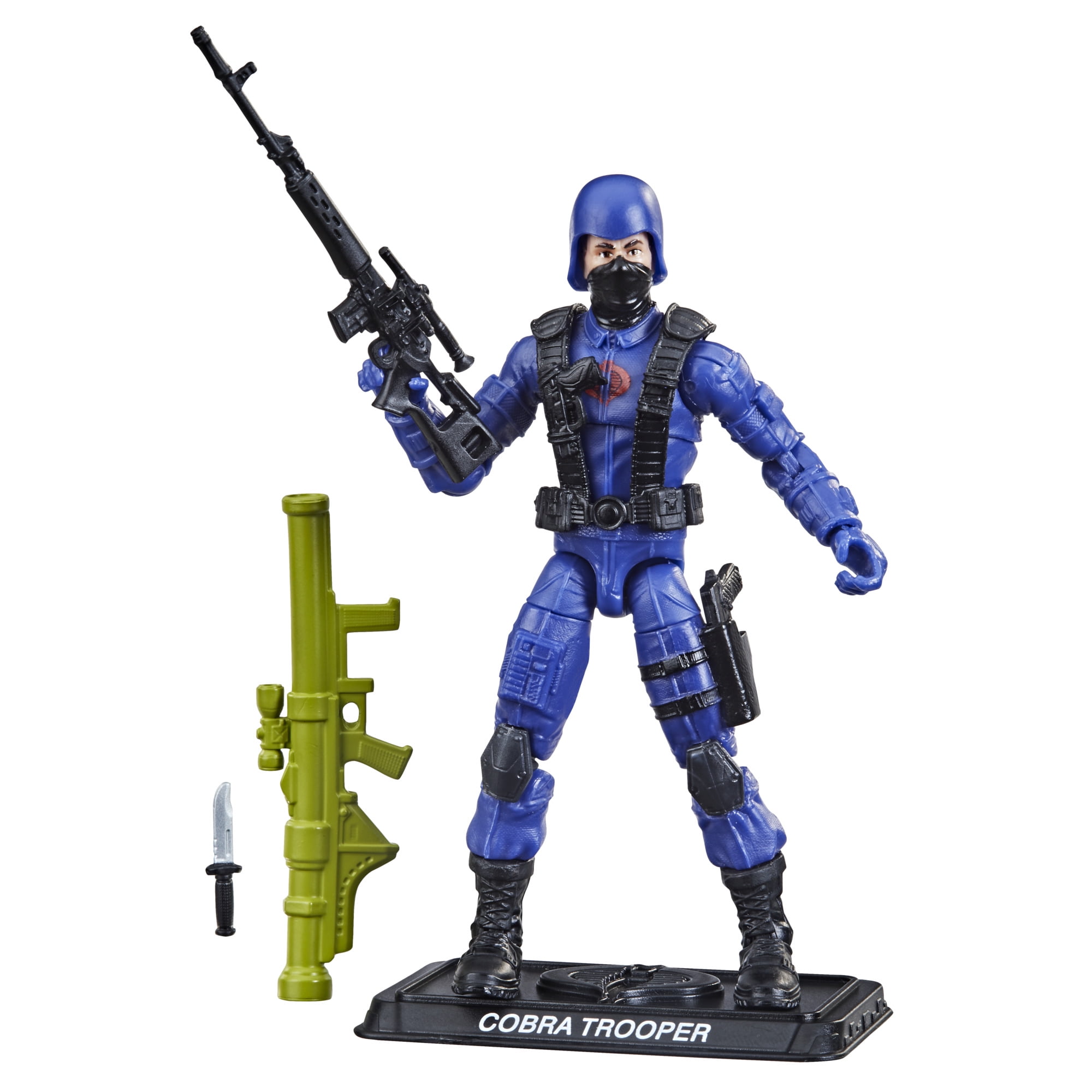 GI Joe Walmart Exclusive Retro SNAKE EYES Cobra Enemy figure In hand Troop Build 